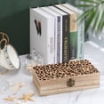 thumbnail image 4 of 7.9×2.3 In Wooden Boxes Durable Easy To Use Dustproof Prevent Slippery Delicate And Cabinet Animal Leopard Pattern (2), 4 of 8