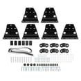 thumbnail image 4 of KOJEM Steel 3 Bars Van Roof Rack,750LBS Cargo Ladder Rack Compatible with Nissan NV Cargo Van High Roof Adjustable Length 65" Height 11" Not for NV200 Black, 4 of 9