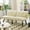 Cream, variant on 63" 2-Seater Sofa Bed with Back-Adjustable,Futon Sofa Bed with Velvet Upholstered,Convertible Folding Modern Sofa Bed for Small Spaces, Living Room, Brown