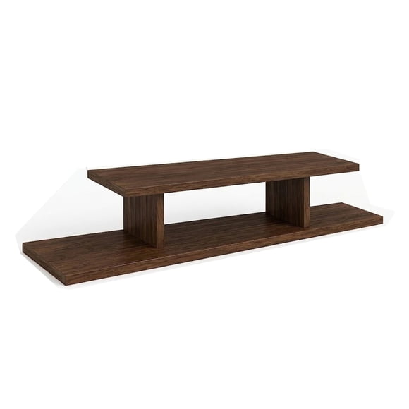 Repisa Flotante Tv Sala Elegante Minimalista 120cm Durango Nogal