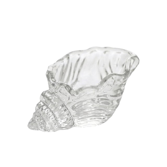 Portavelas de vidrio, soporte para velas de caracol, elegante adorno de escritorio para portavelas de té.