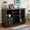 Espresso, variant on Wine Server for Dining & Living | Store Glassware, Accessories & Wine Bottles | Synthetic Wood Construction, Durable & Elegant | Solve Home Storage & Display Problem