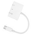 thumbnail image 4 of Divisor de auriculares 3 en 1 USB a C Transferencia Doble Adaptador de auriculares de audio AUX de 3,5 mm con puerto de carga rápida tipo C, 4 of 8