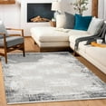 thumbnail image 4 of Grey Abstract Area Rugs for Living Room Washable Rugs Boho Moroccan Area Rug Soft Neutral Geometric Bohemian Carpet Distressed Indoor Rug for Bedroom Dining Room Office Foldable Nonslip Rug, 4 of 9