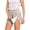 Brown, variant on Women’s Striped Side Opening Shorts with Hook and Loop Fasteners for Post Surgery Recovery and Easy Access No Pocket Design