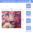 thumbnail image 5 of BZSMCE Towel Cotton Face Towel Soft Hand Towels Fashion Pink Leopard & Soccer Pattern, 5 of 9