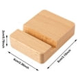 thumbnail image 2 of Support de Cellulaire en Bois Universel Support de Cellulaire en Bois Moderne Fait Main Support de Téléphone Intelligent Taille Compacte pour Discussion Vidéo, 2 of 3