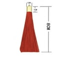 thumbnail image 4 of U8MO 2pcs 3'' Polyester Copper Cap Earrings Tassel Trim Pendant Jewelry Making DIY-4# yellow-2pcs, 4 of 7