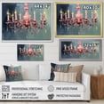 thumbnail image 4 of Designart "Brilliance of Pink Baroque Luminary Chandelier II" Fashion Framed Wall Art - Glam Pink Chandelier Bedroom Framed Canvas Wall Art, 4 of 6