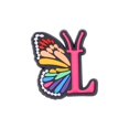 thumbnail image 1 of Crocs Jibbitz Pins Nuevo 26 Letra A-Z Colorida Mariposa DIY Zapatos Botón De Encanto, 1 of 4