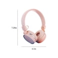 thumbnail image 3 of Kids Headphones for School Toddler Wired with Microphone Plug in Bulk Boys Headset Girls 3+ Year Old Blue Green shareport Phones Teen Volume Control Airplane Two People Childrens Babies,Pink, 3 of 6