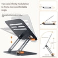thumbnail image 2 of Cateissary Soporte para tableta ángulo ajustable adecuado para todo tipo de tabletas soporte plegable para tableta portátil Juegos de teclado y mouse para computadora, 2 of 6