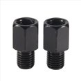 thumbnail image 1 of 2 PCS MOTOR ADAPTADORES de ESPEJO CONVERTIR en el RELOJ 8MM una 10MM NEGRO, 1 of 10