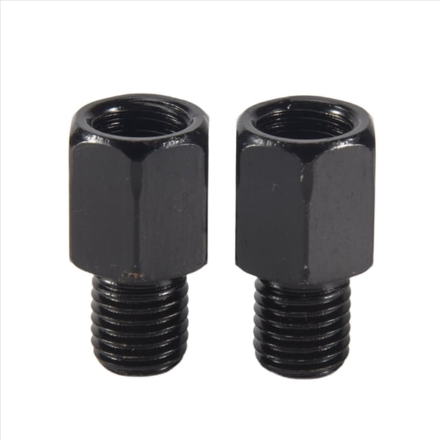 2 PCS MOTOR ADAPTADORES de ESPEJO CONVERTIR en el RELOJ 8MM una 10MM NEGRO