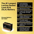 thumbnail image 3 of 12V 10Ah Sealed Lead Acid (Sla) Battery For Universal Ub1210S Long Wp10-12, 3 of 7