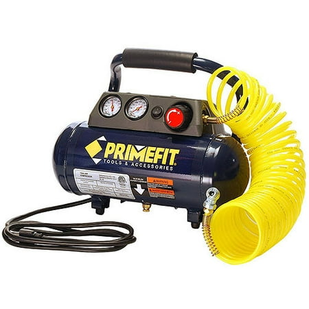 PrimeFit 1-Gallon, 125 PSI Home Workshop Air Compressor