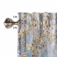 thumbnail image 5 of Kitchen Curtains 54 Inches length, Yellow Blue Forest Window Treatment Curtain Drapes, Modern Oil Painting Art Thermal Insulated Drapes for Basement Hotel RV, 42"x54", 2 Panels, 5 of 7