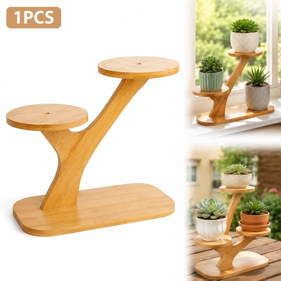 3 Tier Table Top Plant Stand, Small Indoor Plant Shelf for Succulents, Flower Pot Holder for Windowsill, Balcony, Patio, Home Decor Gardening Gift
