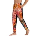thumbnail image 3 of Kdxio Vibrant Floral Collage Portrait Pattern Joggers,Sweatpants for Men with Pockets-3X-Large, 3 of 5