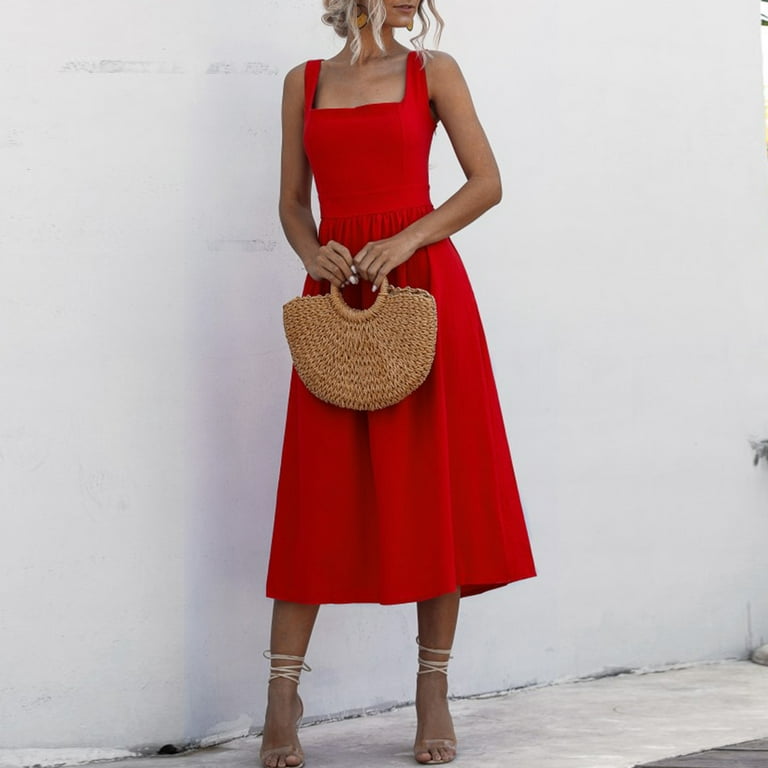 white cotton dress Scarlet Red Dress– Teuta Matoshi main image 1