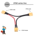 thumbnail image 2 of Cable De La Serie XT60 3,9 Pulgadas XT60 1 Hembra A 2 Macho ANGGREK, 2 of 8