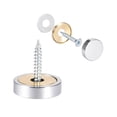 thumbnail image 3 of Tornillos de espejo de latón de 22 mm de diámetro, tapas decorativas, clavos cromo, 2 paquetes, 3 of 5