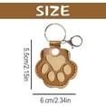 thumbnail image 2 of Pet Hair Storage Keychain, Paw Shaped Pet Hair Storage Memorial Keepsake Keychain, Pet Fur Memory Charm, for Dog Cat (3PCS-A), 2 of 7