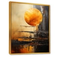 thumbnail image 2 of Designart "Planetary Perspectives: Jupiter'S Topaz Titan" Our Solar System Floater Framed Wall Decor, 2 of 5