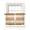 Gold, variant on Aqua Striped Tier Curtains 24 Inch Length, Sheer Curtains for Bedroom Living Room Window Teal Ombre Farmhouse Stripes Rod Pocket Voile Drapes Kitchen Curtains Small Half Window 27.5"x24" 2 Panels