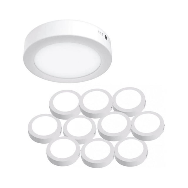 Lampara De Sobreponer LED 18W LAB.G Luminaria Plafón 10 piezas