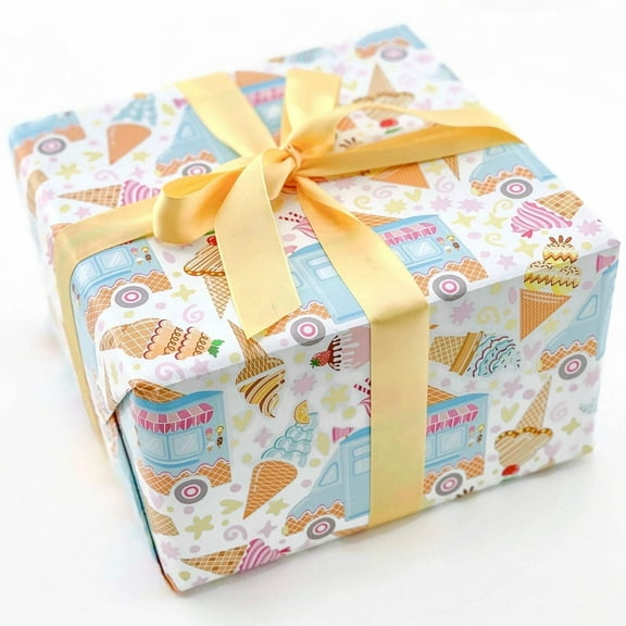 Ice Cream Truck Gift Wrap