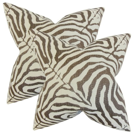 Set Of 40 Oluchi Zebra Print Throw Pillows In Cocoa Walmart Classy Zebra Print Decorative Pillows Set Of 40 Oluchi Zebra Print Throw Pillows In Cocoa Walmart Classy Zebra Print Decorative Pillows