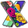 thumbnail image 2 of MUNDAZE Samsung Galaxy A02 Vintage Pastel Abstract Colorful Pink Yellow Blue Roses Double Layer Phone Case Cover, 2 of 5