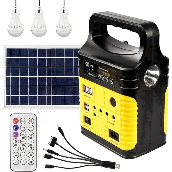 LEXKUYI Solar Generator, Portable Power Station with 10W Solar Panels, Portable Power Generators for Home Emergency Outdoor Camping