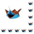 thumbnail image 3 of Billuyoard Hamaca y cómoda para mascotas que proporciona un lugar de descanso acogedor para un amigo peludo hamaca de hámster de felpa azul azul pequeño20*20cm 10Conjunto, 3 of 6