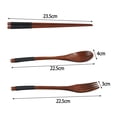 thumbnail image 3 of 3PCS Wooden Flatware Set Wooden Portable Set Chopsticks Spoon Fork Tableware Ravel Dinnerware Suit Environmental Pack Gifts Set, 3 of 10