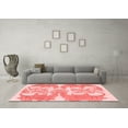 thumbnail image 3 of Ahgly Company Machine Washable Indoor Rectangle Abstract Red Modern Area Rugs, 6' x 9', 3 of 4
