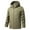 Khaki, variant on Brondbend Rain Jacket Men Waterproof Men's Solid Color Outdoor Climb Sport Run Pocket Zipper Long Sleeved Hooded Jacket Loose Fit Fall Winter Mountaineering Fashion,Army Green