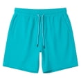 thumbnail image 6 of JTieacloth Men's Casual Shorts, Elastic Waist Men Swim Trunks Lightweight Comfort Summer Beach Wear(Blue), 6 of 7