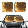 thumbnail image 2 of Fotbe Golden Pig Cloud Fantasy 2-Piece Car Windshield Sun Shade | Sun Blocker for Car Windshield | Foldable Automotive Interior Accessories for Sun Protection-Medium, 2 of 7