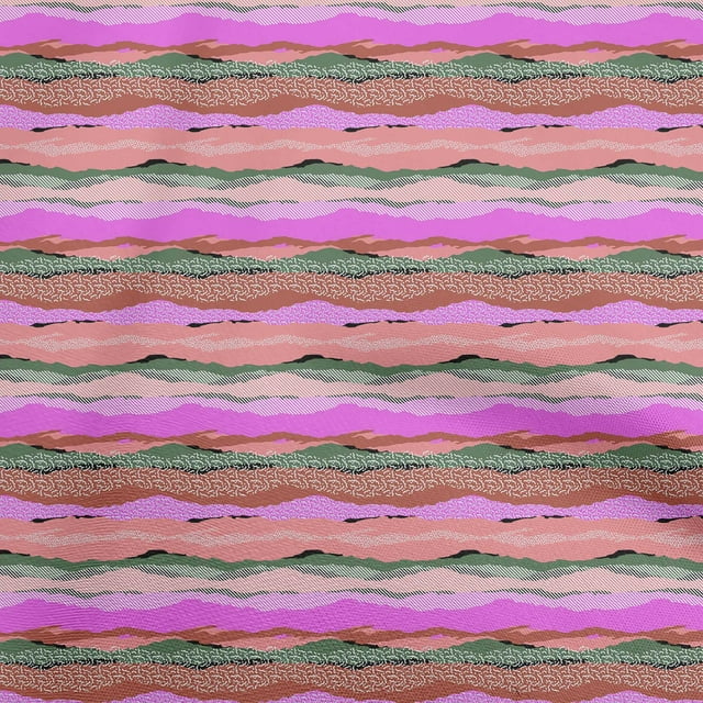 oneOone Rayon Pink Fabric Abstracts Fabric For Sewing Printed Craft Fabric By The Yard 56 Inch Wide