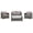 Grey/Grey, variant on SAFAVIEH Vellor Outdoor Patio 4 Piece Conversation Set, Black/White