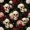 Ivory White Red Black, variant on Castle Fairy Gothic Bow Skull Full Size Comforter Sets 3-Piece,Rose Lace Damask Background Bedding Comforter Set,Red Gray Blacks,1 Comforter and 2 Pillowcases,Black Reversible