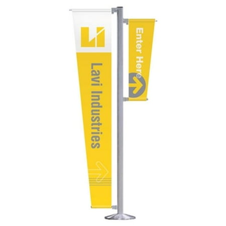 Lavi Industries 60-AGL1003 3 Ft. Double-Sided Angled Sign Banner Flag