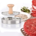 thumbnail image 3 of OUNONA Moule à Burger en Acier Inoxydable pour Barbecue Extérieur 1Ensemble, 3 of 6