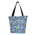 thumbnail image 1 of Fotbe Cute Flat Fish Bolsa de Playa con Estampado, Bolsa de Hombro, Bolsa de Mano Espaciosa, Bolsa de Viaje Ligera, Bolsa de Compras Versátil, 1 of 6