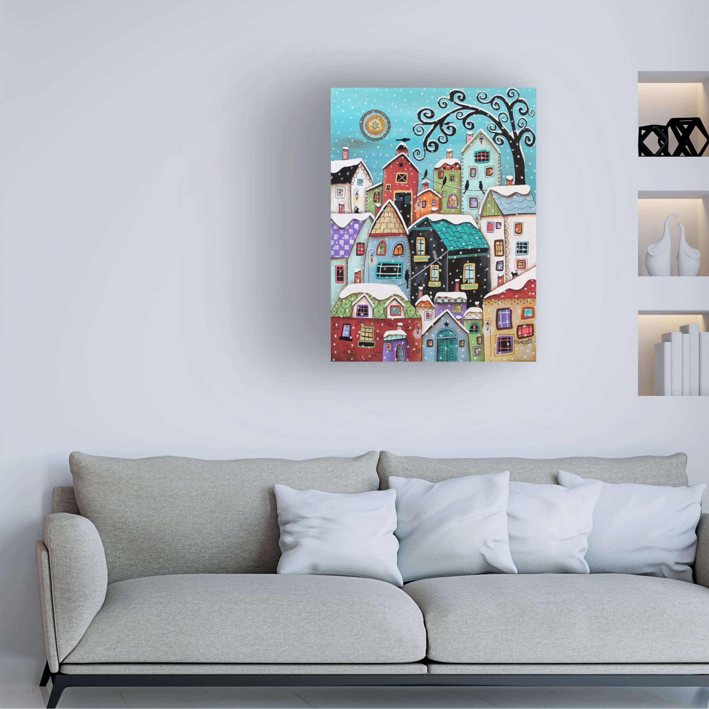 Trademark Fine Art 'Winter City' Canvas Art by Karla Gerard