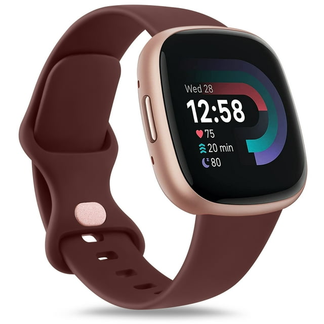 Soft TPU Strap For Fitbit Versa 3/Versa 4 Band Watchband Bracelet Replacement For Fitbit Sense/Sense 2 Strap Wristband Accessory Hawthorn red Size L