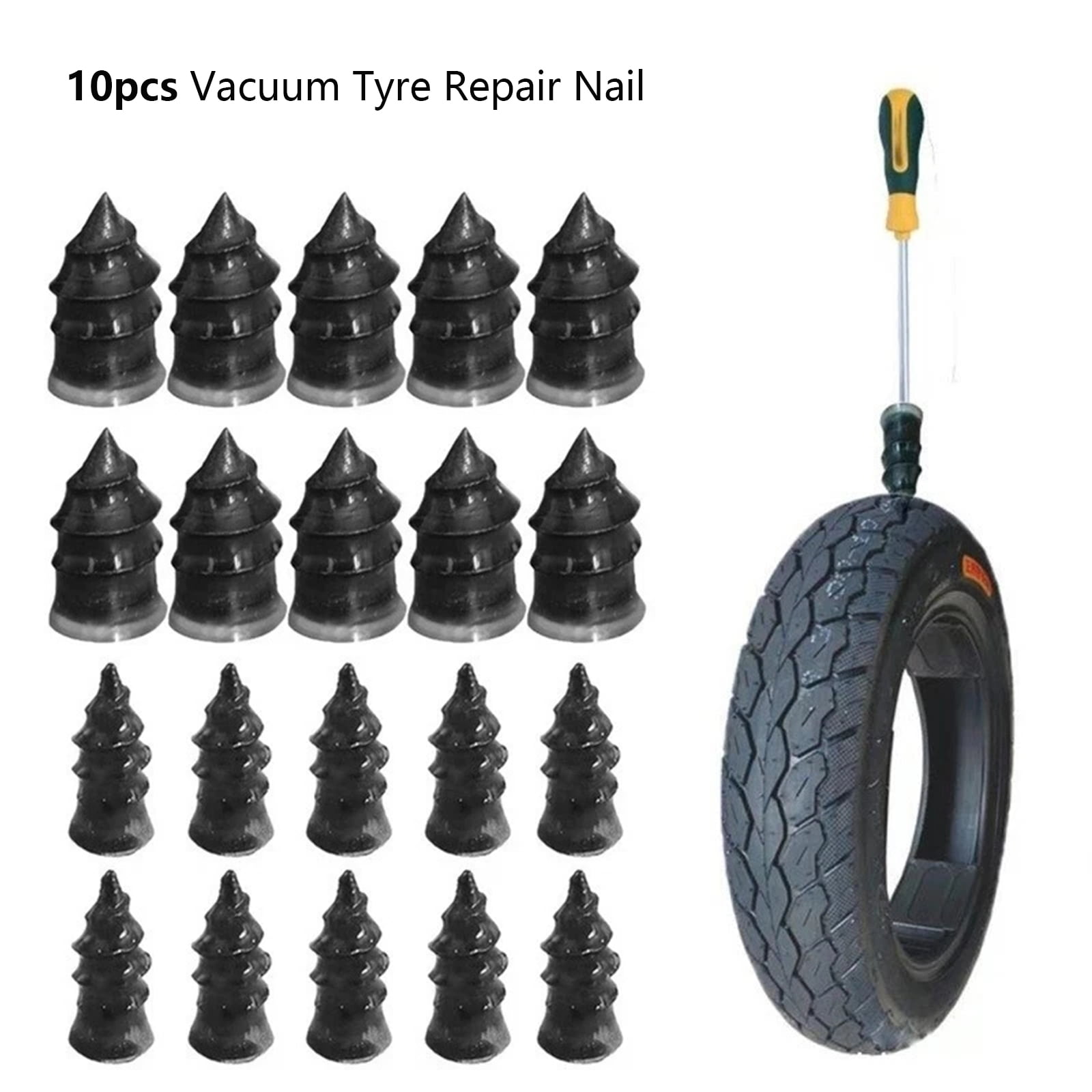 10Pcs Tubeless Tyre Repair Rubber Nails Vacuum Tyre Repair Nail For Motorcycle 