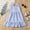 d-114Blue233, variant on HAYIMI Child Toddler Girls Sleeveless Bowknot Solid Color Dress Dance Party Dresses Square Collar Birthday Sundress